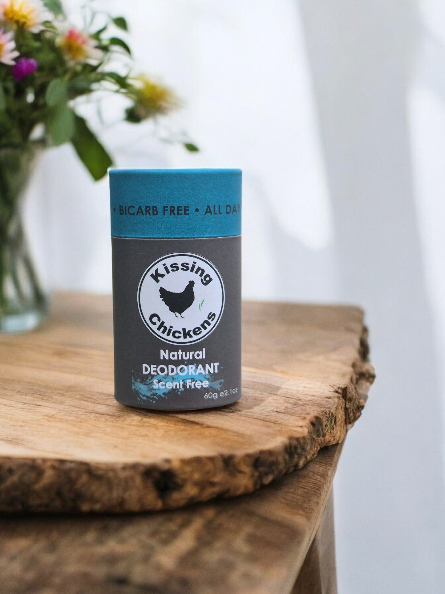 Kissing Chickens Bicarb-Free Deodorant Stick - 60g Scent Free