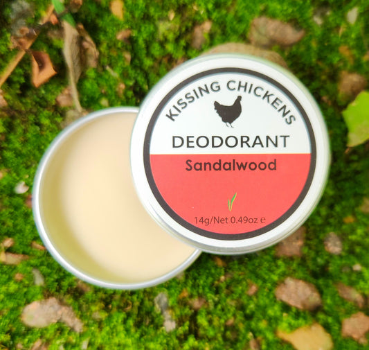 14g Mini Tin Natural Deodorant Paste Low Odour - Sandalwood