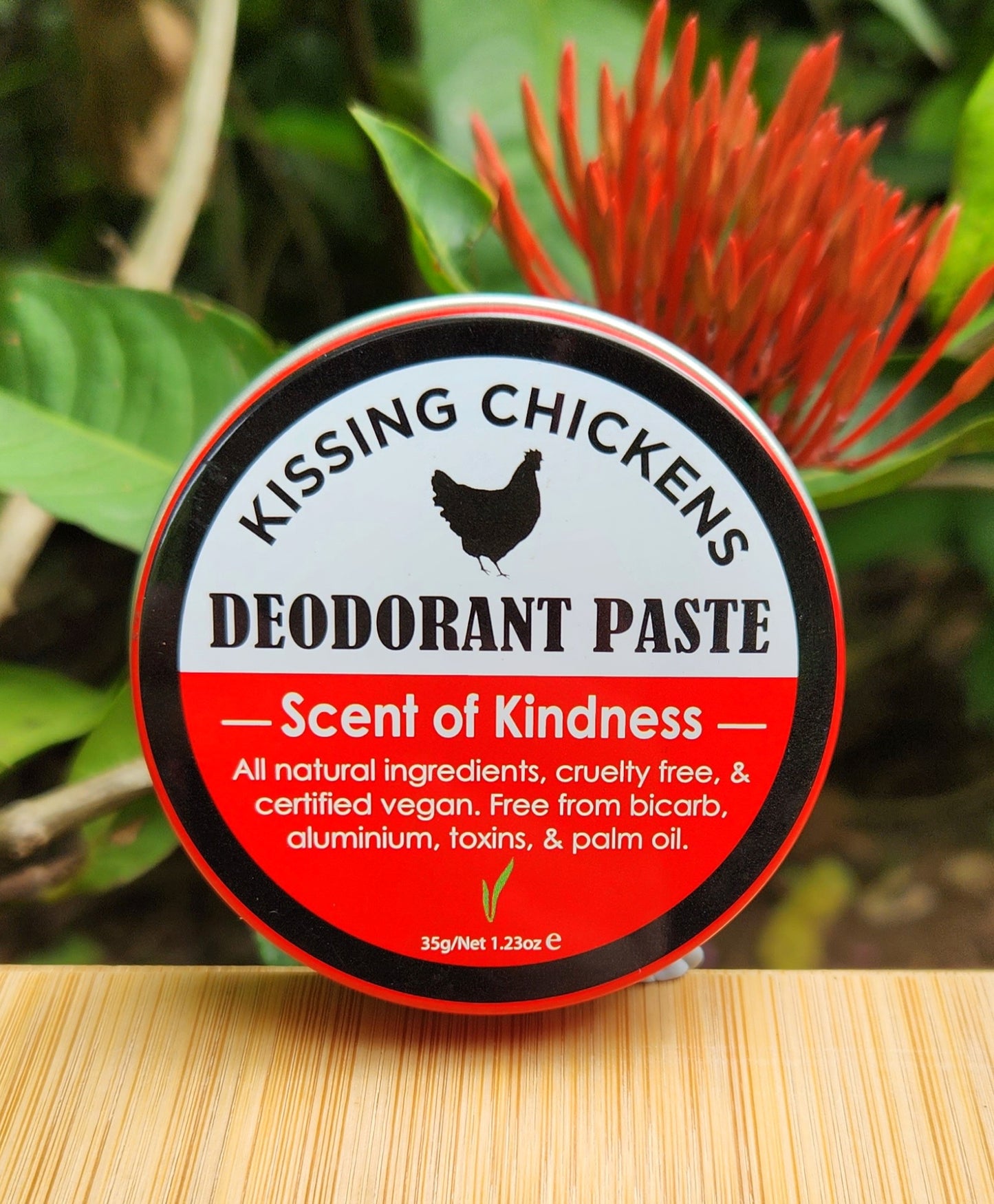 Kissing Chickens Bicarb-Free Natural Deodorant Paste - Scent of Kindness 35g tin