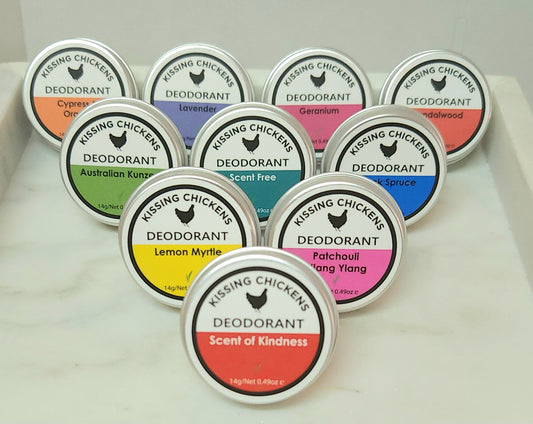 14g Mini Tin Natural Deodorant Paste Low Odour - Sandalwood