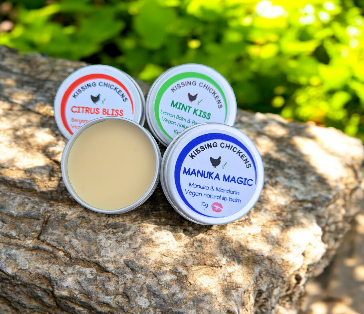 Kissing Chickens Organic Lip Balms