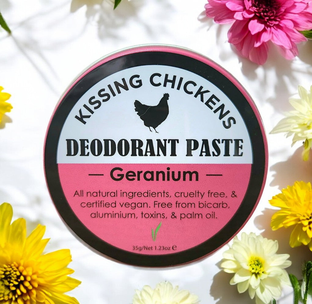 Kissing Chickens Deodorant Paste - Geranium