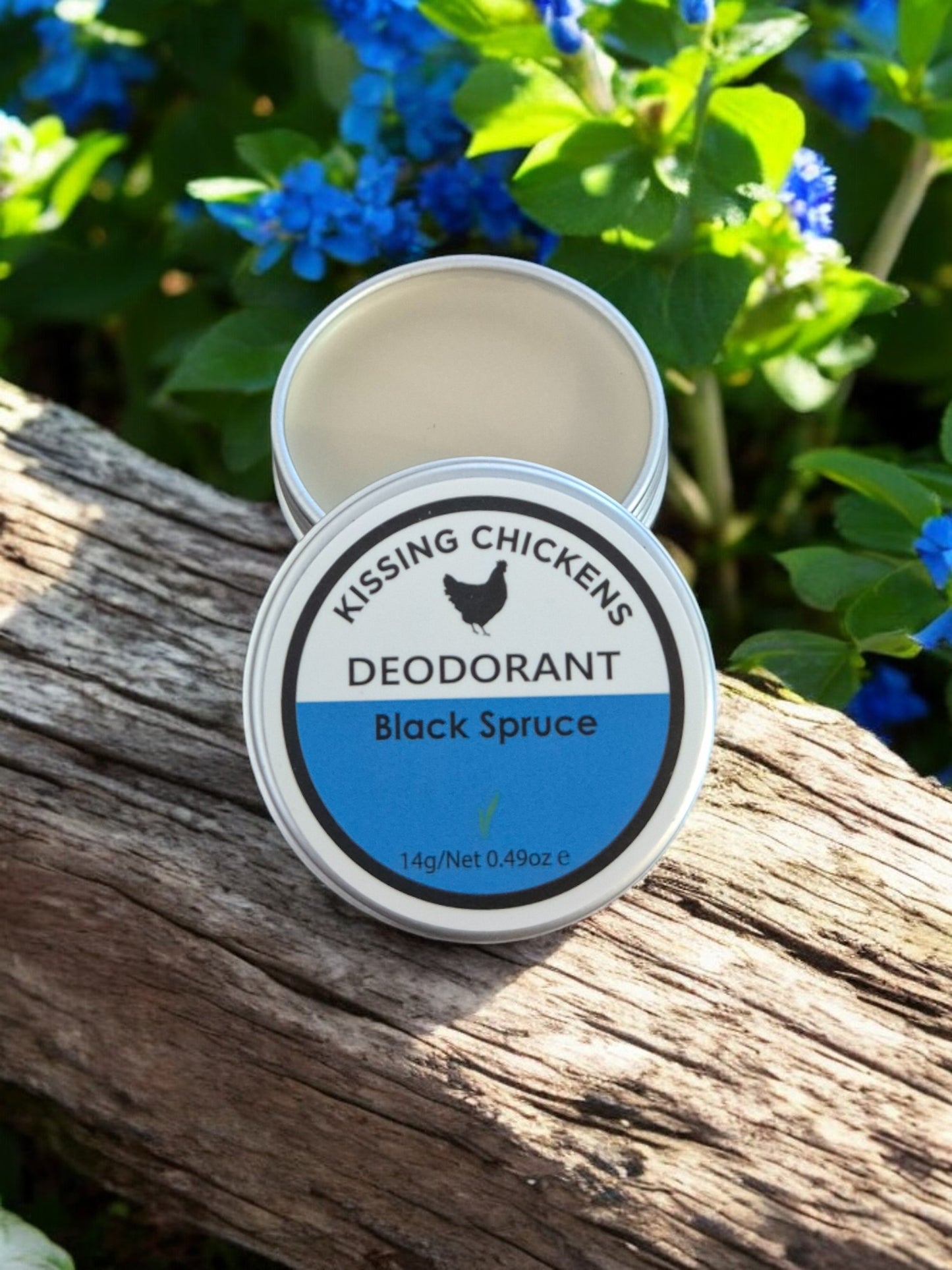 Kissing Chickens mini tin Black Spruce